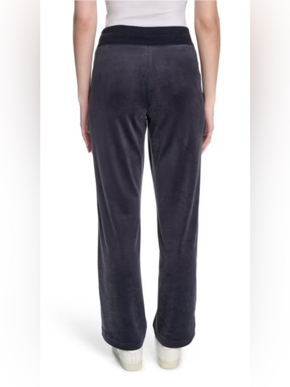 🫐NWT🫐Halston Navy Blue Ribbed Velour Pants - Picture 6 of 13